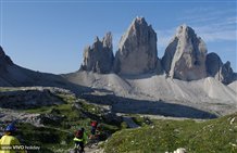 Percorso per mountain bike attorno alle Tre Cime in Alta Pusteria
