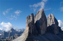 Tre Cime di Lavaredo nella regione turistica Alta Pusteria