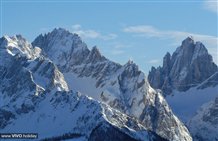 Vista sulla Meridiana di Sesto in Alta Pusteria
