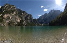 Vista sul Lago di Braies in Alta Pusteria