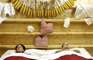 Bagno di fieno in Alta Pusteria