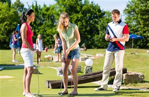 Minigolf nell'area vacanze Alta Pusteria