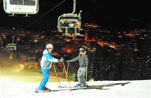 Sci notturno sul Monte Baranci in Alta Pusteria