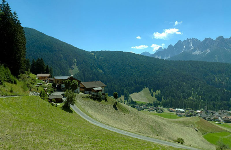 Panoramica di Valle San Silvestro presso Dobbiaco
